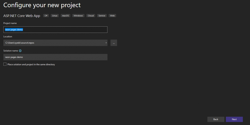 3: Configure Project