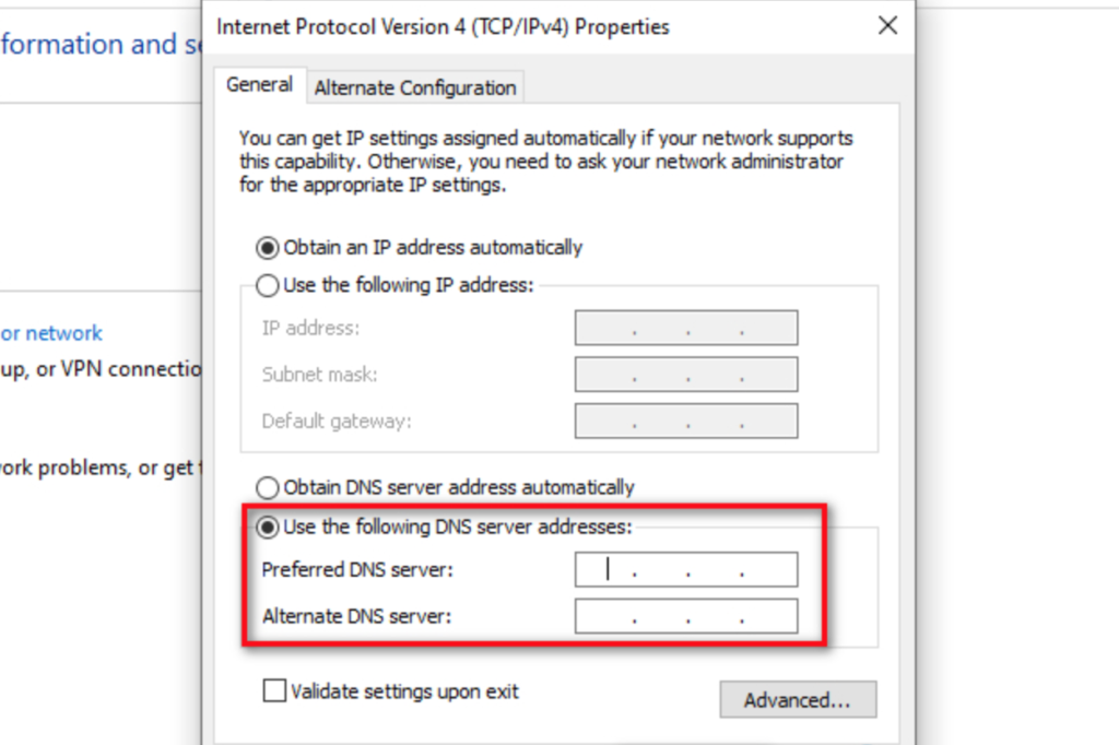 how to change dns windows 11