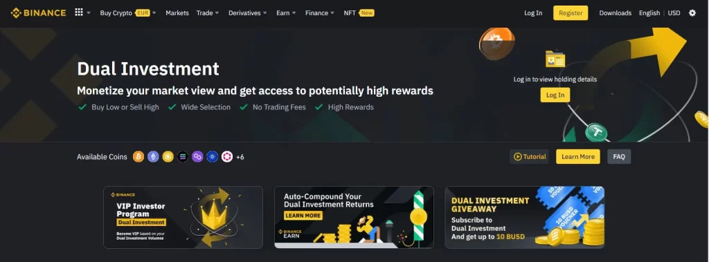 Binance Dual Investment