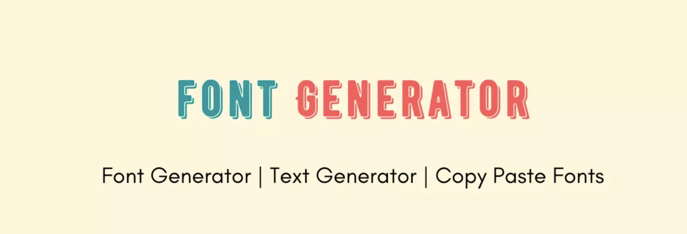 number fonts generator